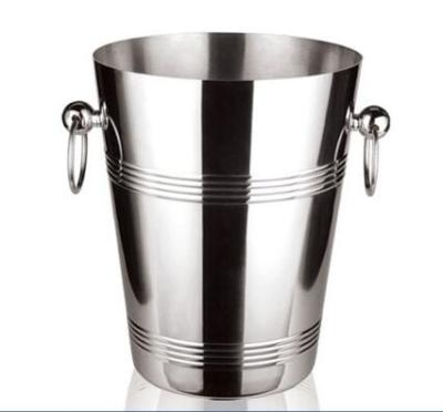 China Wholesale Viable Champagne Wine Bucket Ice Bucket Stainless Steel Cooler Refrigerator for sale