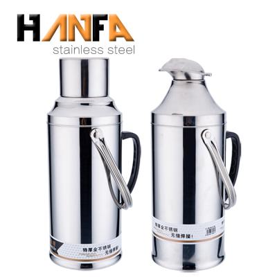 China Large Capacity Stainless Steel Sustainable Inner Glass Thermos Water Bottle Glass Carafe for sale