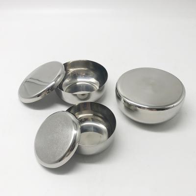 China Sustainable Korean Style Stainless Steel Bowl Food Bowl Cover Korean Bowl For Kitchen for sale