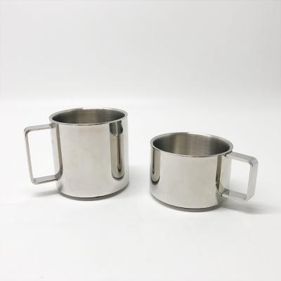 China Durable Double Wall Mug Stainless Steel Coffee Cup High Quality Coffee Mug With Handle for sale