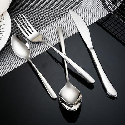 China Sustainable Stainless Steel Cutlery Set Classic Flatware Contain Table Spoons Tea Spoon Fork Knife for sale