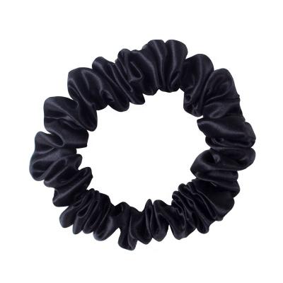 China ENGLAND STYLE New 22 Mm Gerine Hair Scrunchies 2 Cm Skinny Scrunchies For Women Hair Bond 100% Pure Charmeuse Real Silk for sale