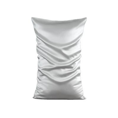 China 2020 New Gerine mulberry silk color silver gray pillowcase non-toxic 19mm for hair and skin for sale