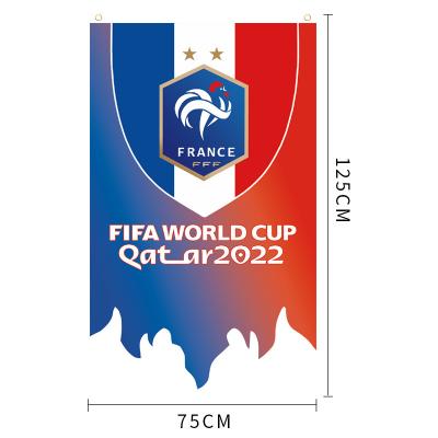 China Financial Institutions Cartel World Cup Flag Bar Club Emblem Decoration Hanging Flag 2022 Country Flag for sale