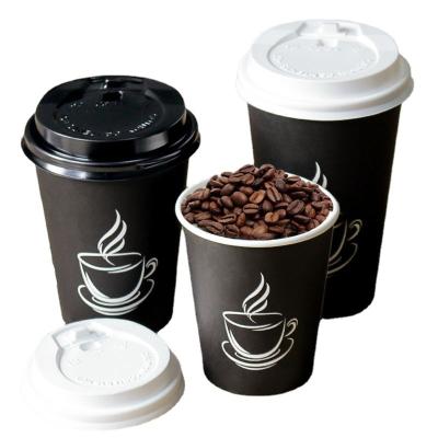 China Disposable Paper Cup 12oz Paper Coffee Cup Beverage Disposable Packaging Single Wall Custom for sale