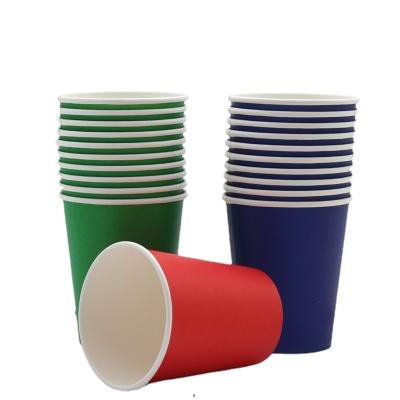 China Disposable Party Disposable Coffee Party Color 6oz Paper Cup Custom Logo Cup With Lid for sale