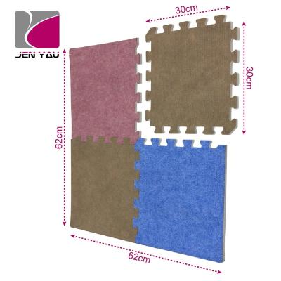 China Washable EVA Foam Carpet Mat For Black Shag for sale