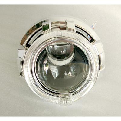 China LED Dual-lens Lens Integrated Headlight Angel Demon Eyes Super Bright Modified Sea 5 Seconds Bright Far And Near Light 9-5236 for sale