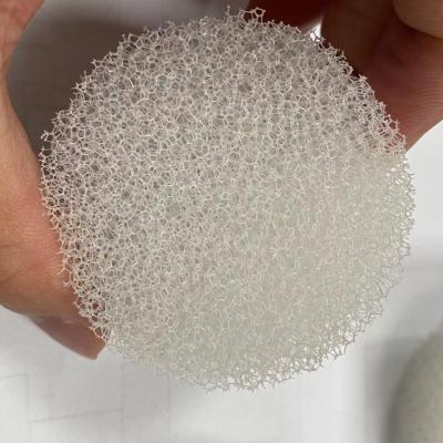 China Perforated White Filter Sponge Mesh Polyurethane Cylindrical Foam for sale