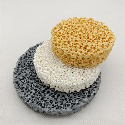 China Porous Alumina Zirconium Oxide Silicon Carbide Foam Ceramic Filter Sheet for sale