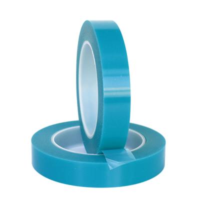 China 0.06mm PET Tape Blue Parts Fixed Traceless Acrylic Refrigerator Tape for sale