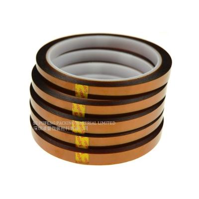 China 35 Micron-90 Micron Polyimide Adhesive Tape , Kapton Tape Heat Resistance kapton film tape for sale