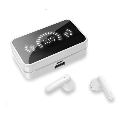 China 2021 Perfect Sound Amazon Success LED LCD Digital Display Earphone Power Bank TWS Waterproof Wireless Stereo Headset for sale