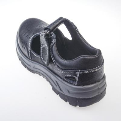 China Sole Net Cowhide Anti-Slip Polyurethane Fabric Black Insulated Dielectric Safety Shoes for sale