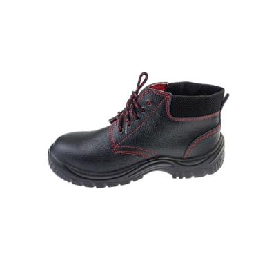 China Cowhide Anti-Slip Anti-Static Polyurethane Fabric Ladies Men Sole Net Safety Shoes for sale