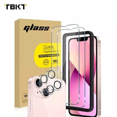 China wholesale New Arrival Anti-fingerprint Tempered Glass Screen Protector For iPhone13 Phone 2.5D 9H Mobile Phone Lens Camera Protector for sale