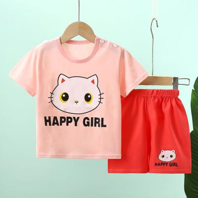 China Baby short-sleeved summer casual children's suit fashion summer clothes boys and girls cotton short-sleeved T-shirt for sale