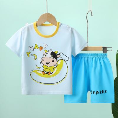 China Baby short-sleeved summer casual children's suit fashion summer clothes boys and girls cotton short-sleeved T-shirt for sale