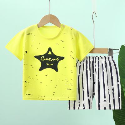 China Baby short-sleeved summer casual children's suit fashion summer clothes boys and girls cotton short-sleeved T-shirt for sale