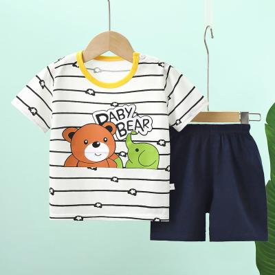 China Baby short-sleeved summer casual children's suit fashion summer clothes boys and girls cotton short-sleeved T-shirt for sale