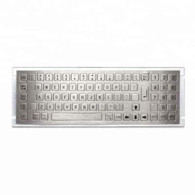 China Multimedia Kiosk And Application Industrial Panel Mount Metal Keyboard With Integrated Numeric Keypad for sale