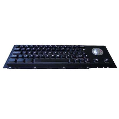 China Information Kiosk Black Mechanical Keyboard With Trackball With Cherry Keys for sale