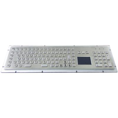 China Industrial information kiosk or appliation brushed industrial metal keypad with touchpad, function keys for sale