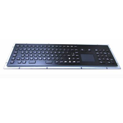 China Interactive Kiosk Or Industrial Plated Black Keyboard With Touchpad And 103keys for sale