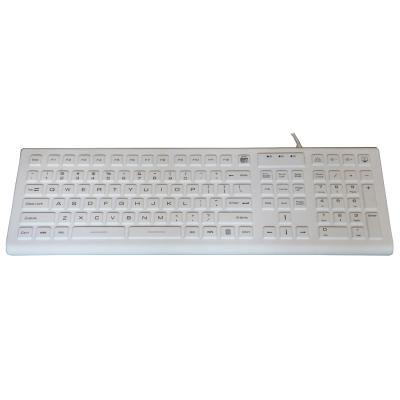 China Washable IP68 membrane silicone keyboard with or without backlit keys for sale