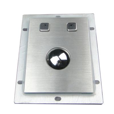 China Stainless Steel Optical Rugged Metal Optical Trackball Mouse for sale