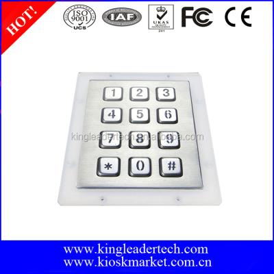 China Waterproof Atmosphere LED Keypad with 12 Keys Illuminated for sale