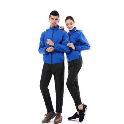 China Yisun Sauna Running Suit Sportswear Gym Suit Fitness Weight Loss Weight Loss Training Anti-Rip Resistant With Hood Sweat Suit for sale