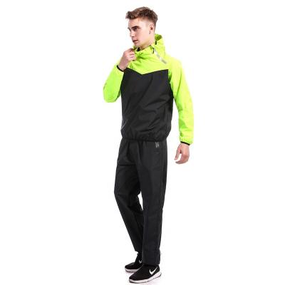 China Yisun Sauna Training Suit Heavy Duty Running Sportswear Non Tear Sweat Tracksuit Weight Loss Slimming Fitness Training Sweat Suit for sale