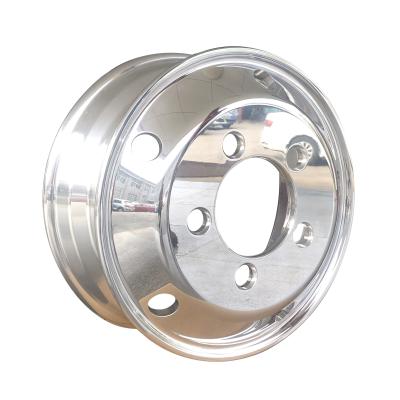 China 17.5x6.0 Aluminum Forged Machine Finished Aluminum Wheels / Polished Light Truck Wheel for sale