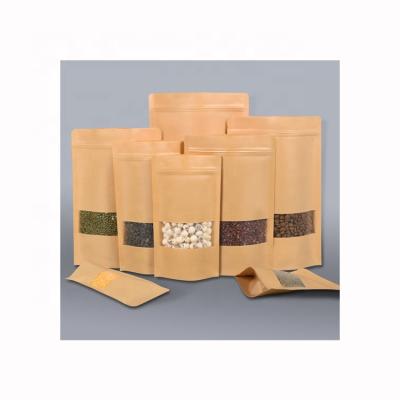 China Recycled Cheap Wholesale Materials Brown Kraft Paper Coffee Printed Bag for sale