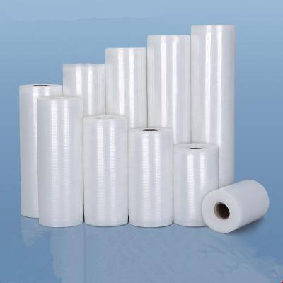 China Microwavable In Stock Biodegradable Sealer Bags Textured Food Grade Sealing Rolls Vacuum Bag for sale