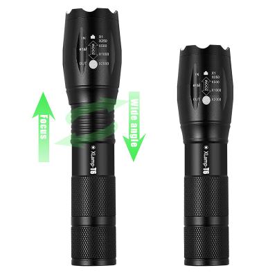 China Super Bright Rechargeable Led Waterproof Zoomable Camping Flashlight Torch 3 