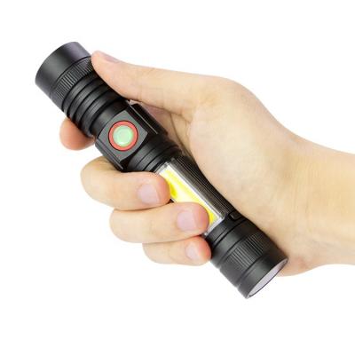 China Convenient 18650 Batteries Multi Tool Flashlight Mini Flashlight Rechargeable Led Flashlight for sale