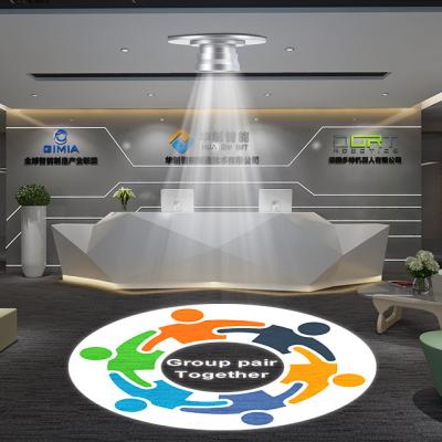 China Advertising/cafe/restaurant/hotel/shopping mall/plaza/entrance free design logo flushboarting rotation spotlight led 80W recessed gobo lights for sale