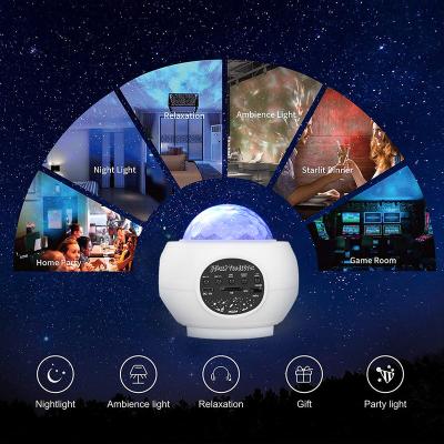 China Christmas Modern Starry Colorful Gift Music Game Nebula Moon Light Projector Night Home Decoration for sale