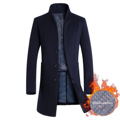 China 2021 Anti-wrinkle Alpaca Overcoat Mens Wool Coats Long Winter Wind Coat for sale