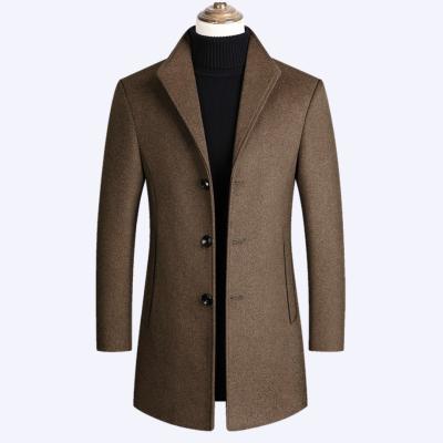 China Anti-wrinkle Winter Fashion High Quality Wool Coat Comfortable Men's Long Coat for sale