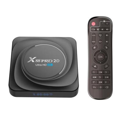 China PRO 20 TV Set Top Box Super Support 8K 2.4G/5G WiFi 1000M Youtube Google Play Android 11.0 ROM RK3566 8GB RAM 128GB 802.11n 2.4G/5GHz X88 Box for sale