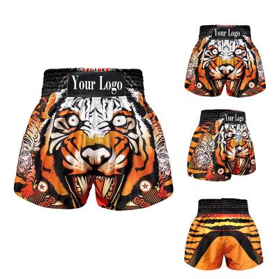 China Breathable Quick Dry Trunks Kick Martial Arts Training Gym Men's Kickboxing Boxing Shorts for sale