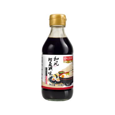 China Amino Acid Nitrogen Rich 200ml Bottled Household Cooking Universal Seasoning Bonito Flavor Soy Sauce for sale