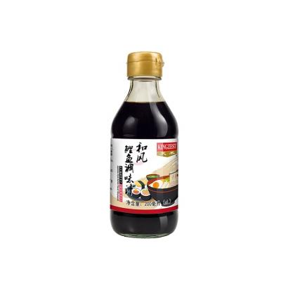 China Amino Acid Nitrogen KINGZEST 200ml Fresh Seafood BONITO Flavor SOY SAUCE Rich For Dipping Dressing Seasoning for sale