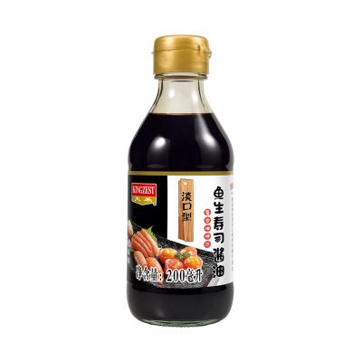 China 200ml Soy Bottled Japanese Food Halal Sushi Sashimi Soy Sauce for sale