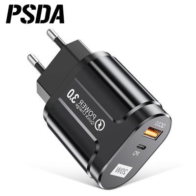 China Portable Cell Phone Charger PSDA PD 20W USB Charger EU Adapter Quick Charge For iPad Pro 6 7 8 Max Huawei Xiaomi Samsung Xr Xs iPhone 12 11 for sale