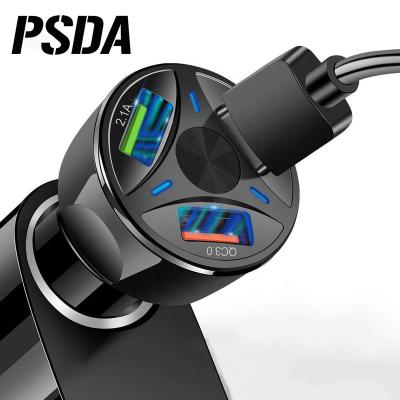 China Quick Charge 3.0 PSDA 35W 5V 7A QC 3.0 3 USB Convenient Car Charger For Universal XPIN X 7 8 For Xiaomi Samsung Fast Charging for sale