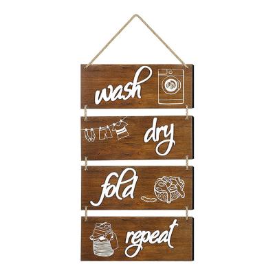 China China Rustic Farmhouse Decorations Rustic Wooden Home Wall Sign for sale